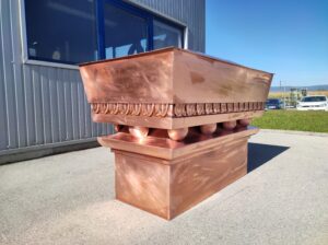 pièces d'ornements métalliques de toitures