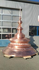 pièces d'ornements métalliques de toitures